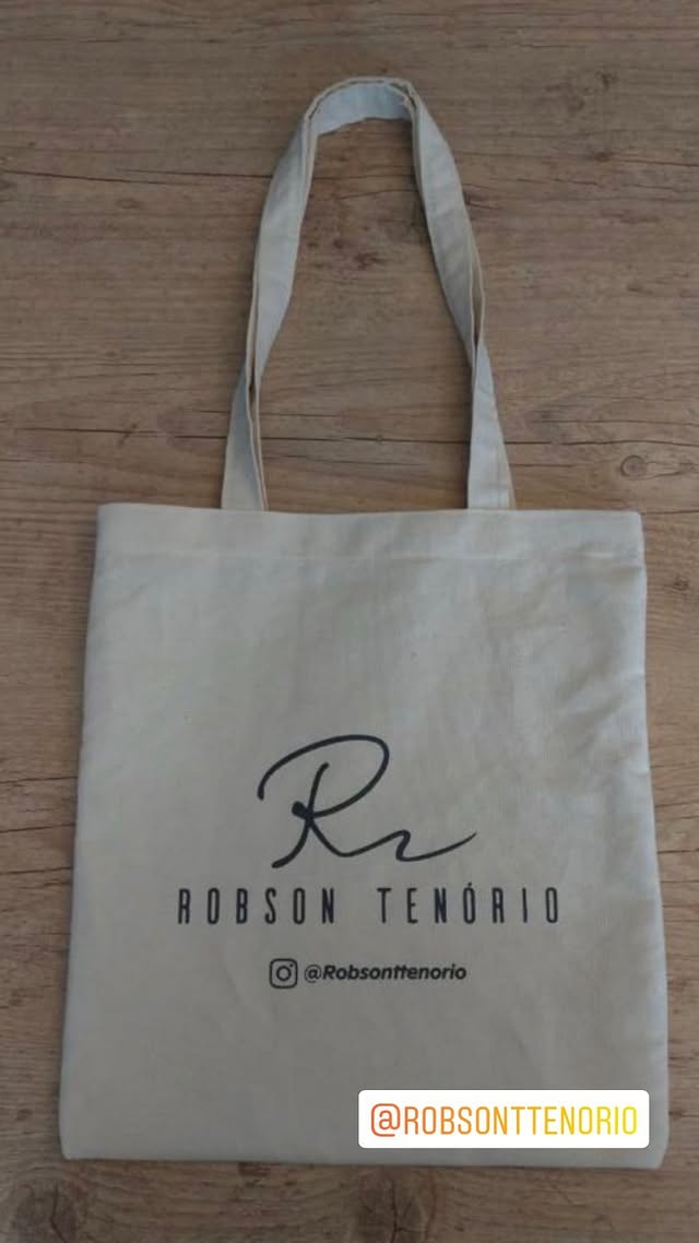 Ecobag personalizada para o atleta olímpico Robson Tenório pela Papillon Brindes