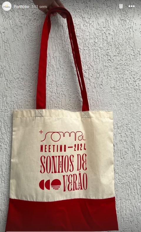 Ecobag Soma Meeting 2024 – Sonhos de Verão produzida pela Papillon Brindes
